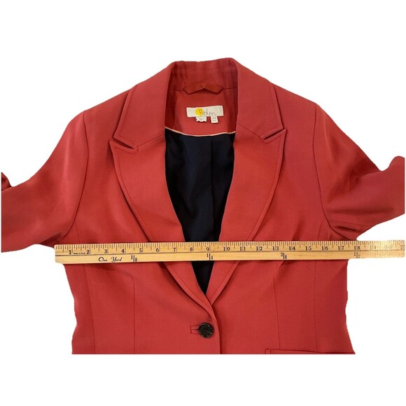 Boden Womens Size 10 Terracotta Fluid Tailored Jacket Blazer - Picture 7 of 8